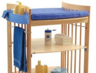 How to choose a changing table for a newborn