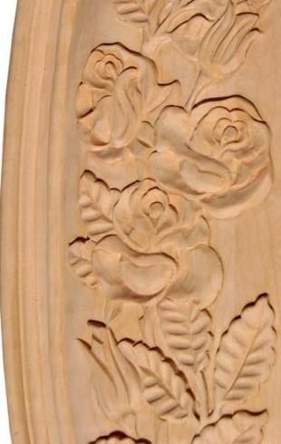 Cutting out a panel with oak - Wood carving lesson