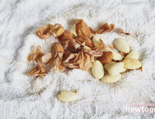 How to peel almonds