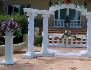 How to make arches and columns with your own hands Columns and arches made of stone