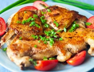Delicious dish - chicken in the oven